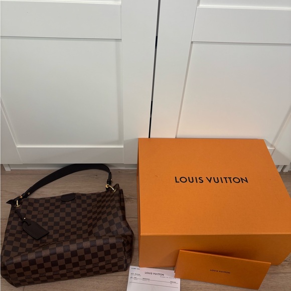 Louis Vuitton Brown Checkered Handbag - Picture 1 of 8